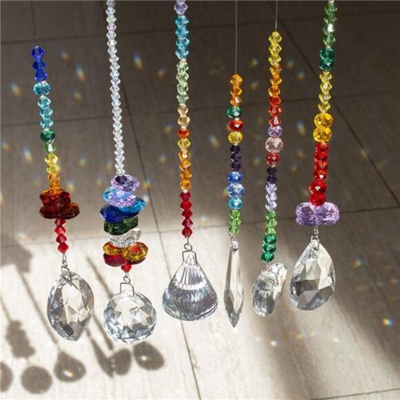 Colorful Crystals Glass Pendants Chandelier Suncatchers - Picture 6 of 7